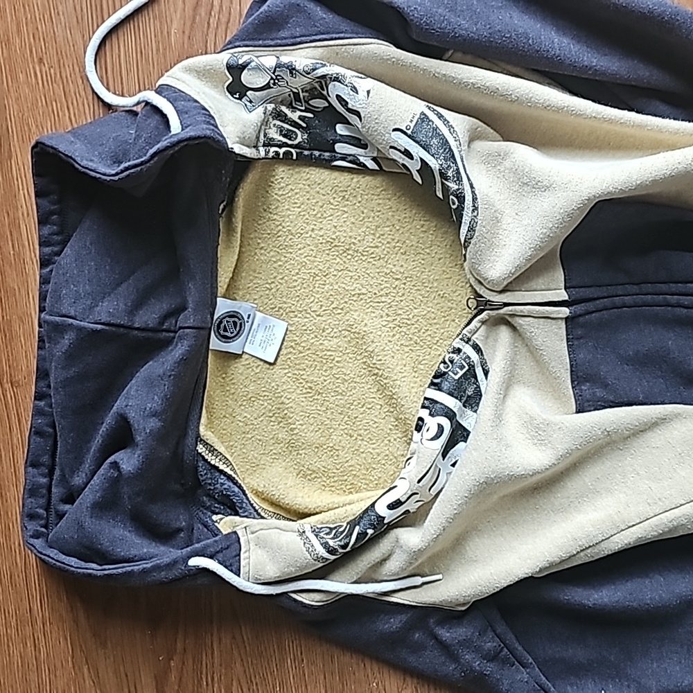 NHL Pittsburgh Penguins Hockey Full Zip Hooded Sweatshirt Jacket Women's Medium - Picture 5 of 14